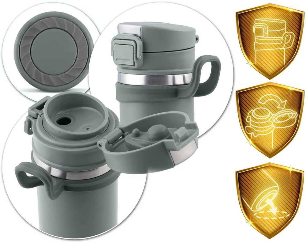 Berdsen Vakuuminis termosas 450 ml BD-783 pilkas