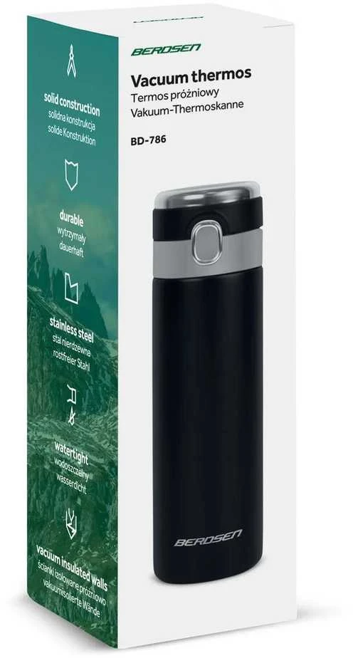 Berdsen Vakuuminis termosas 450 ml BD-786 juodas