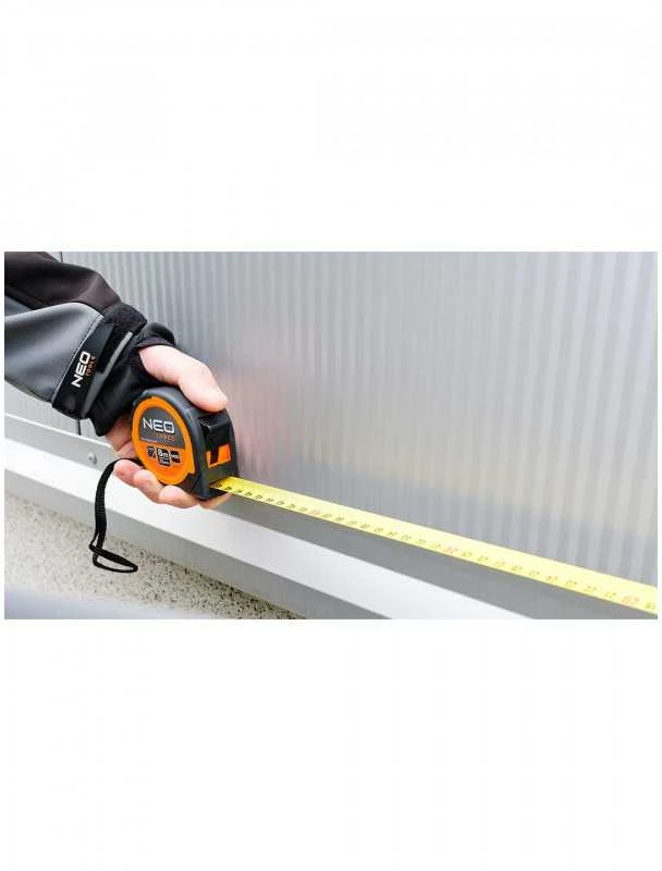 Neo Valcuoto plieno juostos matas 8 m x 25 mm, magnetas