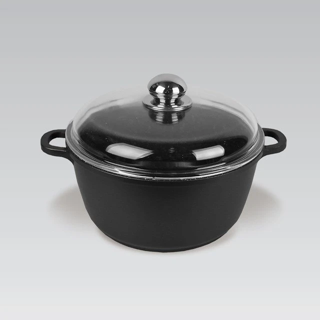 Maestro MR-4628C Puodas su dangčiu 28 cm 5,8 l Juodas