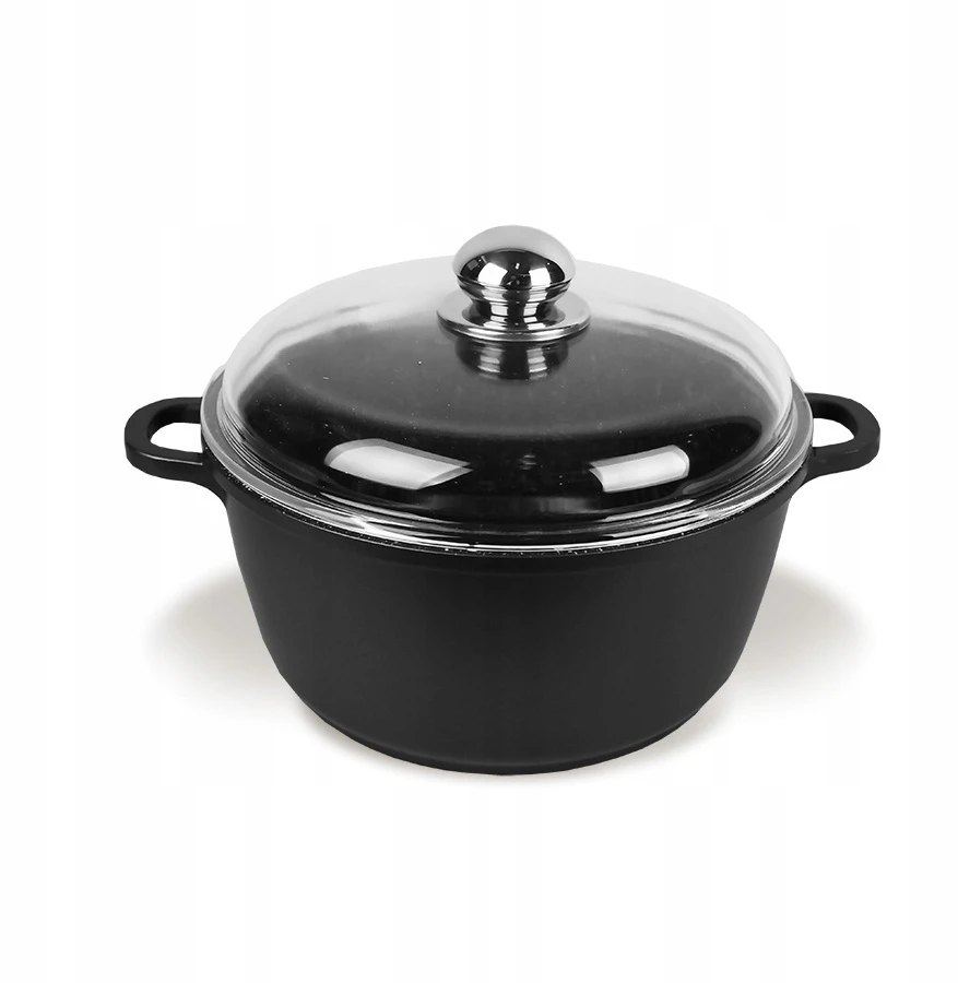 Maestro MR-4628C Puodas su dangčiu 28 cm 5,8 l Juodas