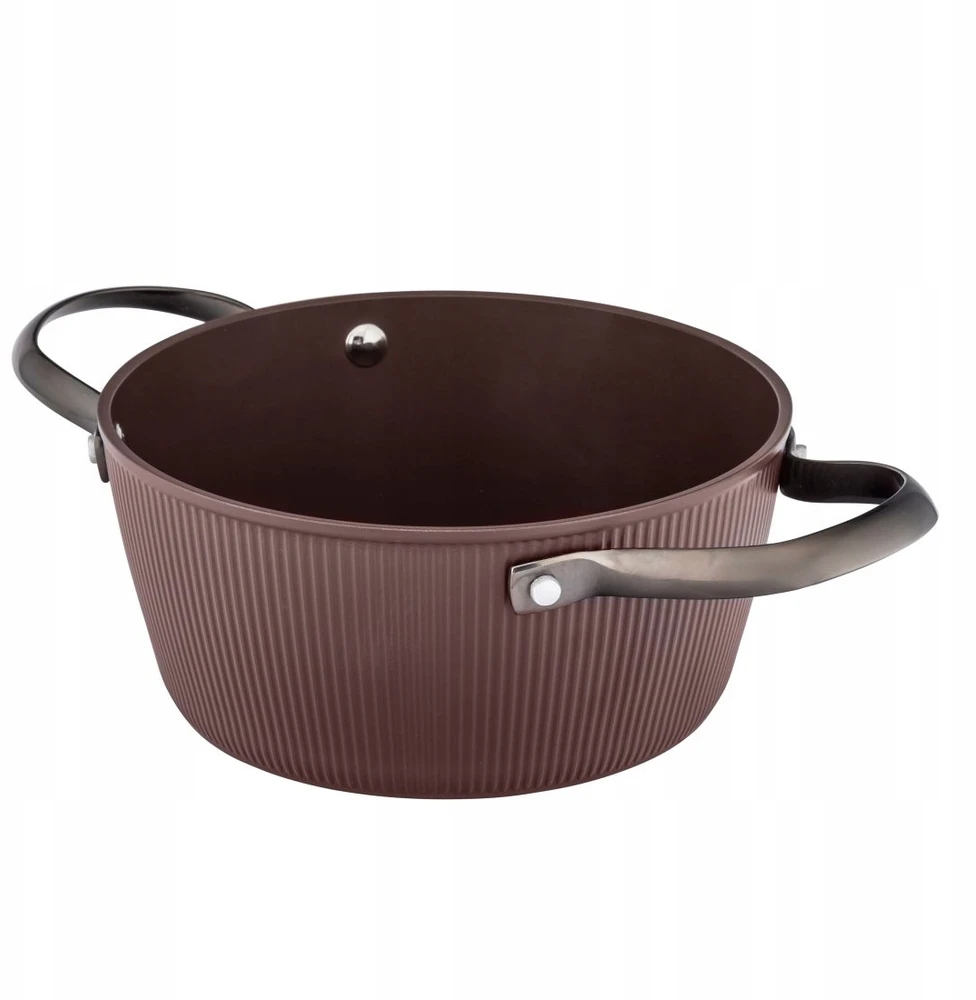 Valdinox Stripes puodas 2.2l su dangčiu, 20cm, indukcijai