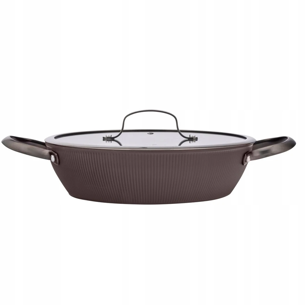 Valdinox Stripes puodas, gili keptuvė, 28 cm, dangtis, indukcija, dujos, 3,2 l