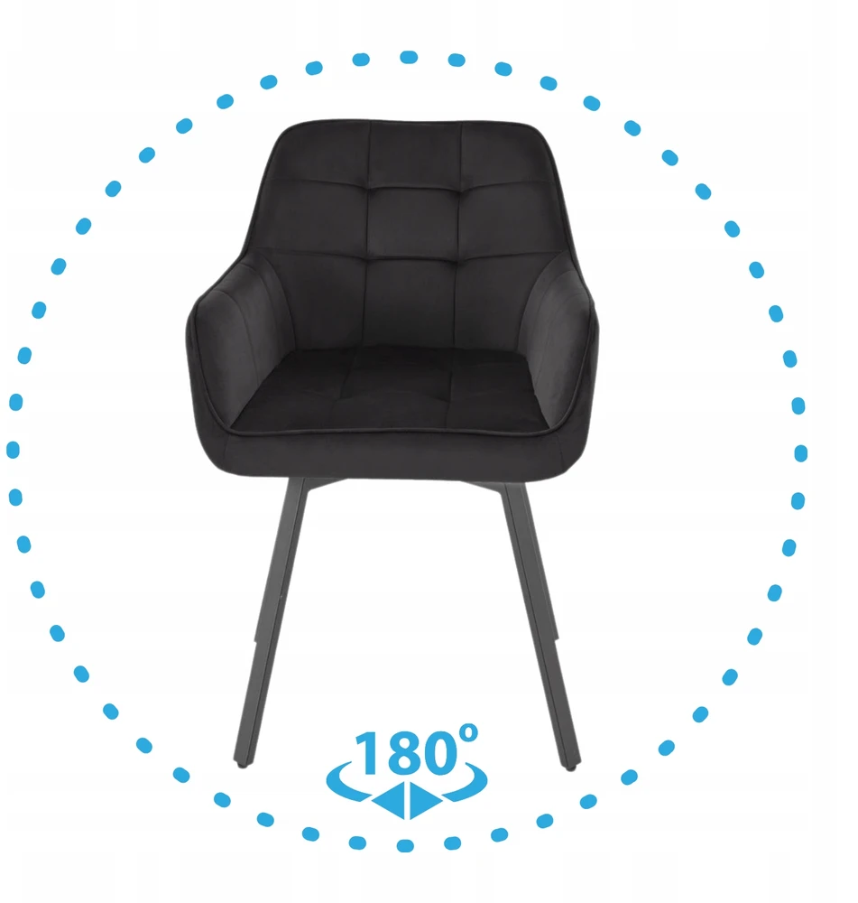 Halmar K588 swivel chair, juodas