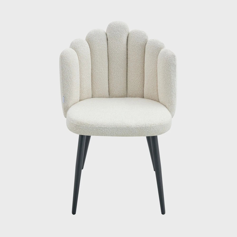 Valgomojo kėdė Homla Luxe, balta/juoda