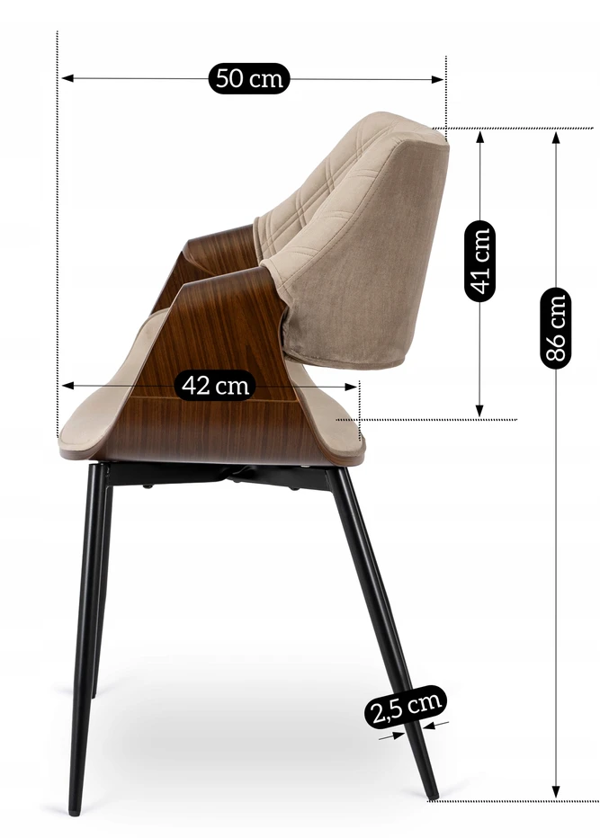 Valgomojo kėdė Mebel Elite DAKOTA smėlio