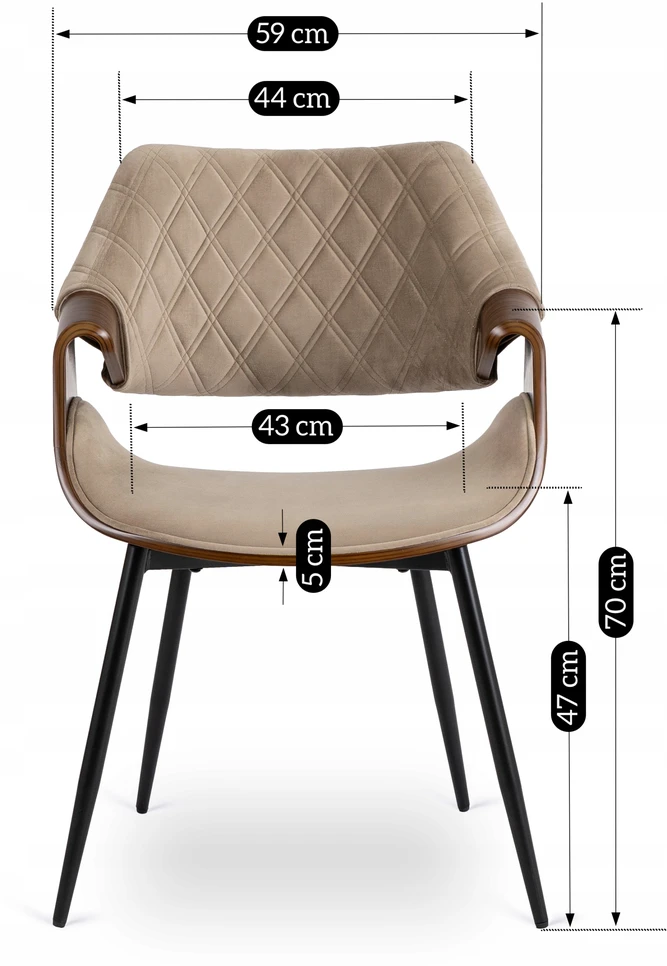 Valgomojo kėdė Mebel Elite DAKOTA smėlio