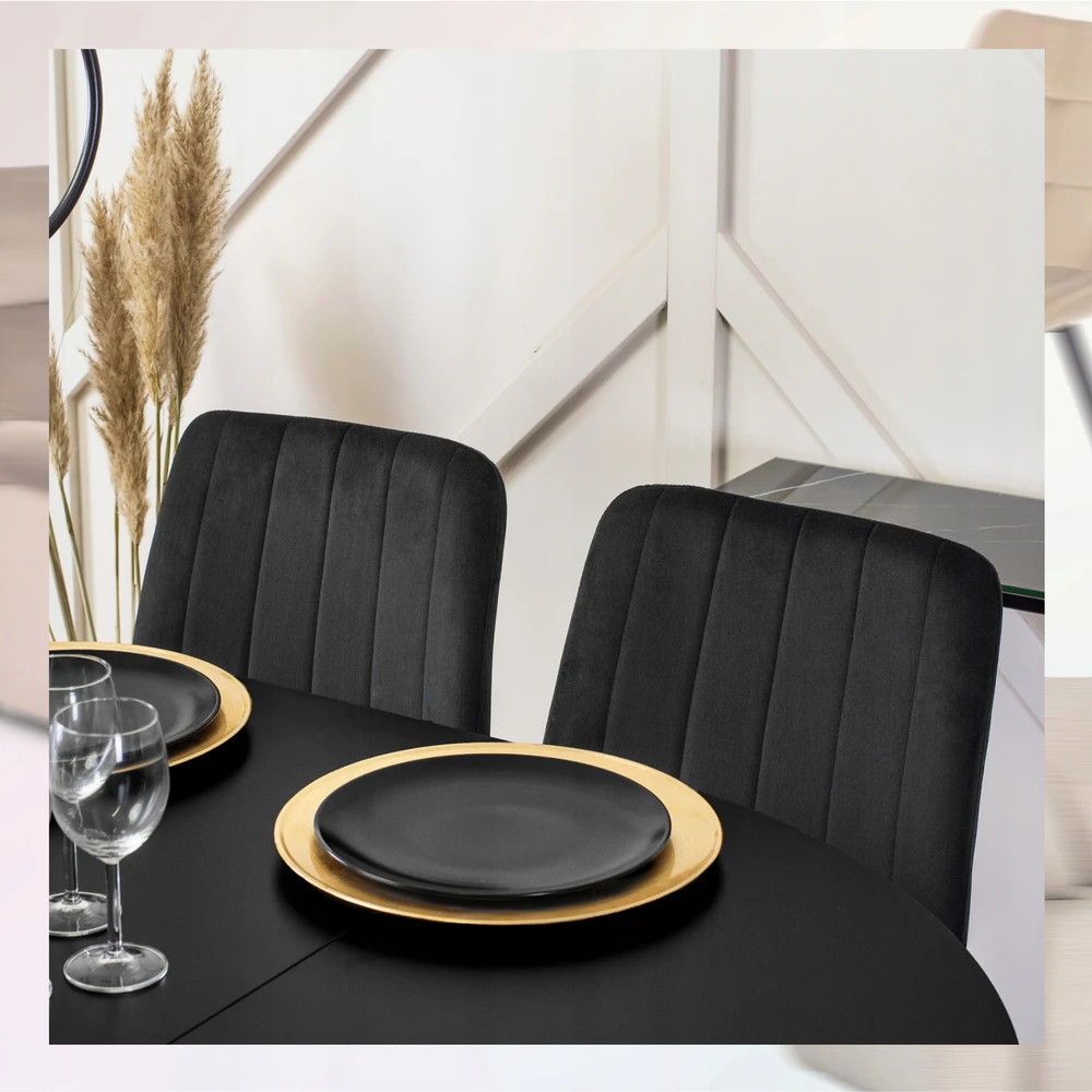 Fotelis Valgomojo kėdė Mebel Elite IBIS juoda
