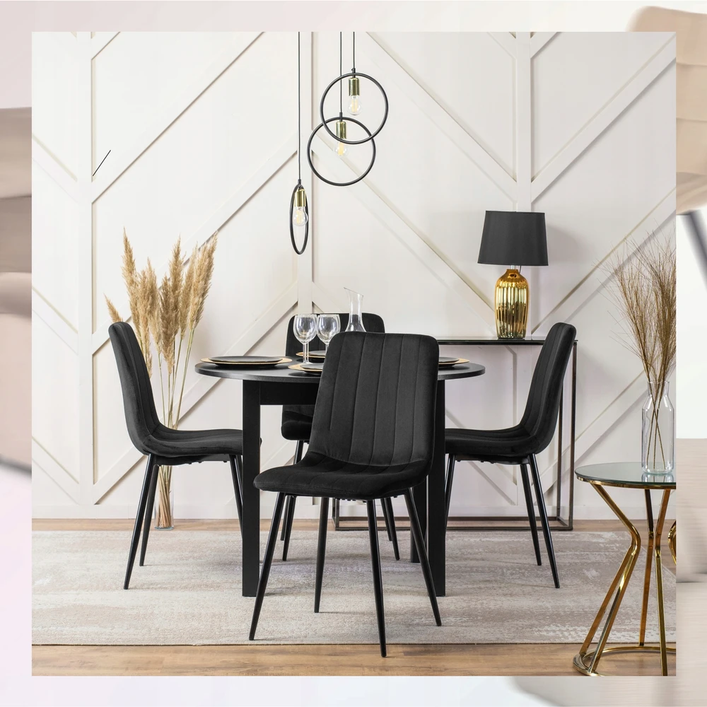 Fotelis Valgomojo kėdė Mebel Elite IBIS juoda