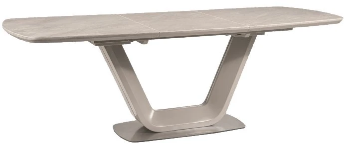 Signal Meble Valgomojo stalas ARMANI CERAMIC, 160 x 90 cm, balta/juoda