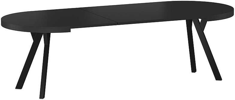 Signal Meble Valgomojo stalas DOMINGO 100-250x76 cm, juodas