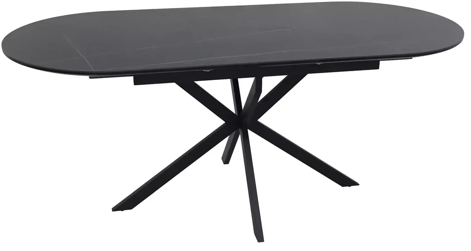 Signal Meble Valgomojo stalas Gaston Ceramic 140, 140 x 80 cm, juoda