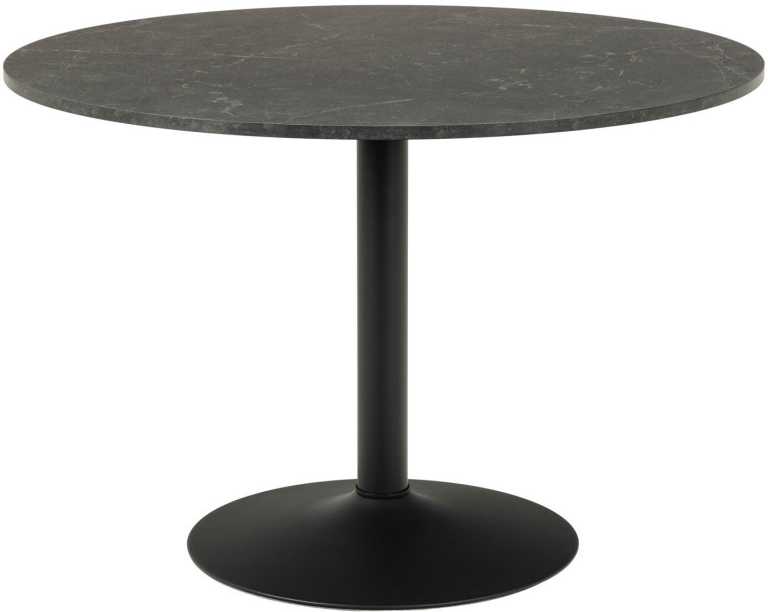 Black Red White Home4You Valgomojo stalas IBIZA Juodas marmuras Stalas (MT_ACT/STO_GRAUS_110X74-BLACK)