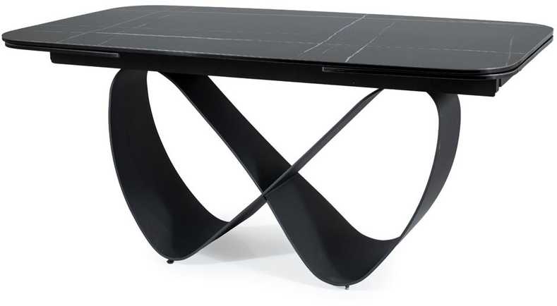 Signal Meble Valgomojo stalas INFINITY CERAMIC, 160-240x95x76 cm, juodas