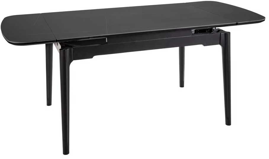 Signal Meble Valgomojo stalas Sento, 120-180 x 80 cm, juoda