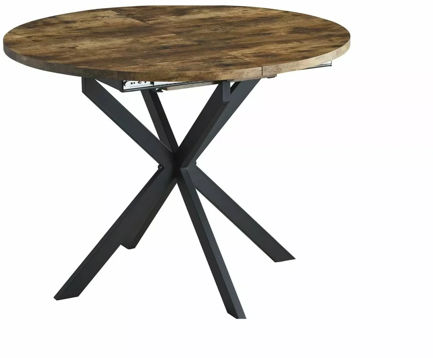 Signal Meble Valgomojo stalas SIGNAL Gaston, 100(135)x100x75 cm, ruda/juoda
