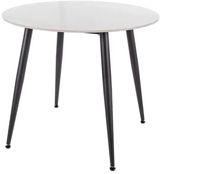 Signal Meble Valgomojo stalas SIGNAL Rion 80x80x76 cm, balta/juoda