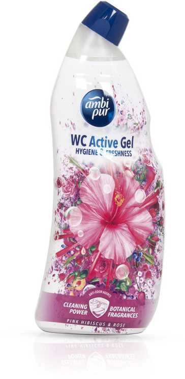 Gelinis WC valiklis AMBI PUR Rožinė Hibiscus & Rose, 750ml