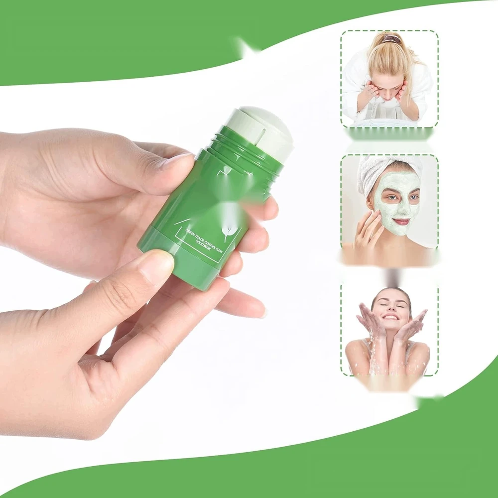 VALOMOJI KAUKĖ 2 VIENETĖS STICKLIAI GILUS VALYMAS ŽALIAS MOLIS