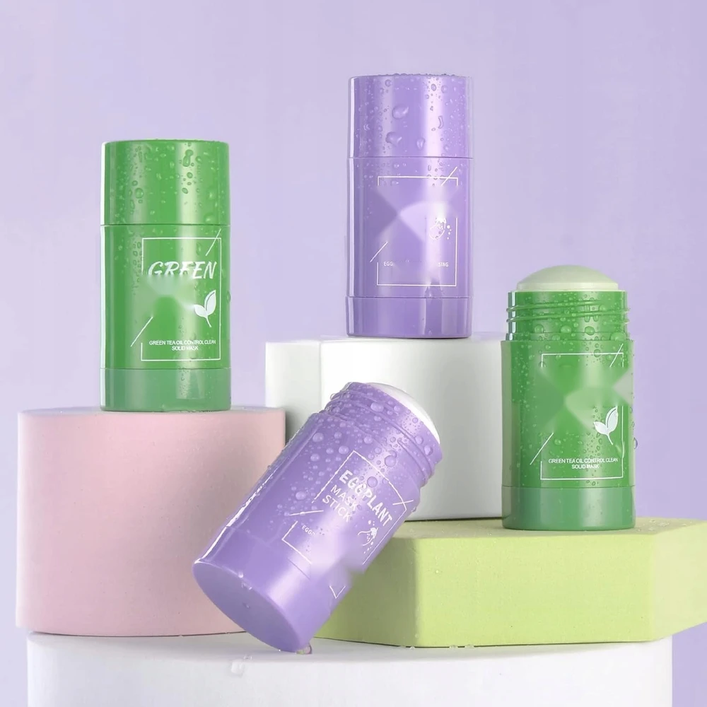 VALOMOJI KAUKĖ 2 VIENETĖS STICKLIAI GILUS VALYMAS ŽALIAS MOLIS
