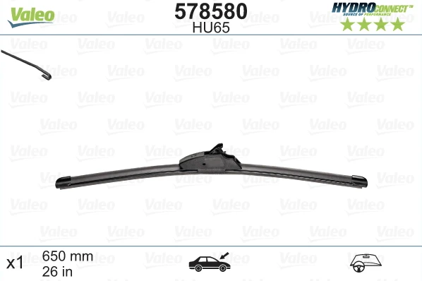 Valytuvas Valeo HydroConnect HU65, 650 mm