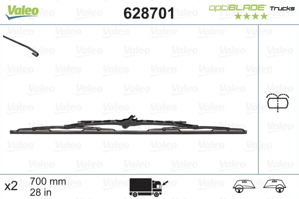 Valytuvas Valeo Optiblade Trucks, 700 mm