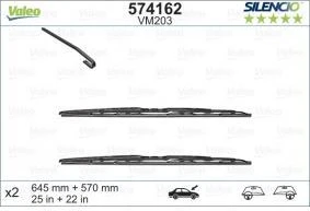Valytuvai Valeo Silencio 645/570mm