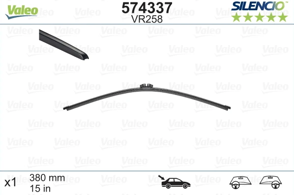 Galinis valytuvas Valeo Silencio X.TRM OE VR258, 380 mm