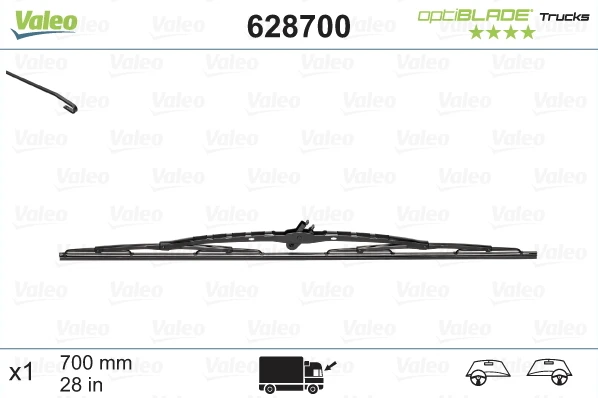 Valytuvas Valeo Optiblade Trucks, 700 mm