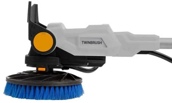 Akumuliatorinis bešepetėlis teleskopinis valymo šepetys Batavia Twin Brush 18V, be akum. ir įkroviklio