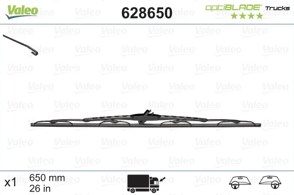 Valytuvas Valeo Optiblade Trucks, 650 mm