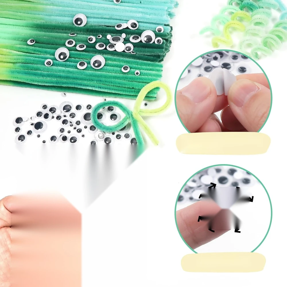 VAMZDŽIŲ VALYMO PRIEMONĖ ILGUS 30 CM MINKŠTAS PREUTAS SPALVINGAS PŪKINGAS VIELAS