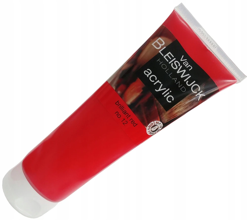 Van Bleiswijck Akriliniai dažai, brilliant red, 250 ml - 1 vnt.