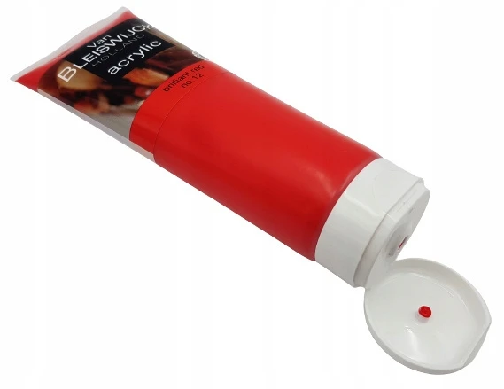 Van Bleiswijck Akriliniai dažai, brilliant red, 250 ml - 1 vnt.