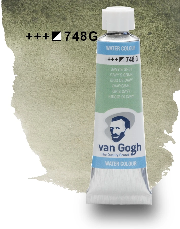 Van Gogh akvareliniai dažai 10ml 748 Davy's Pilkas