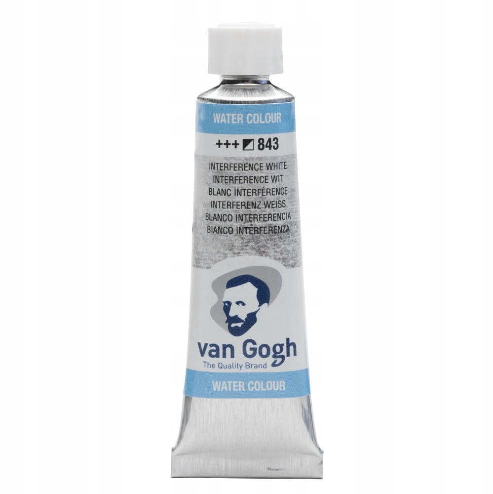 Talens Van Gogh akvareliniai dažai 10ml 843 Interference Baltas