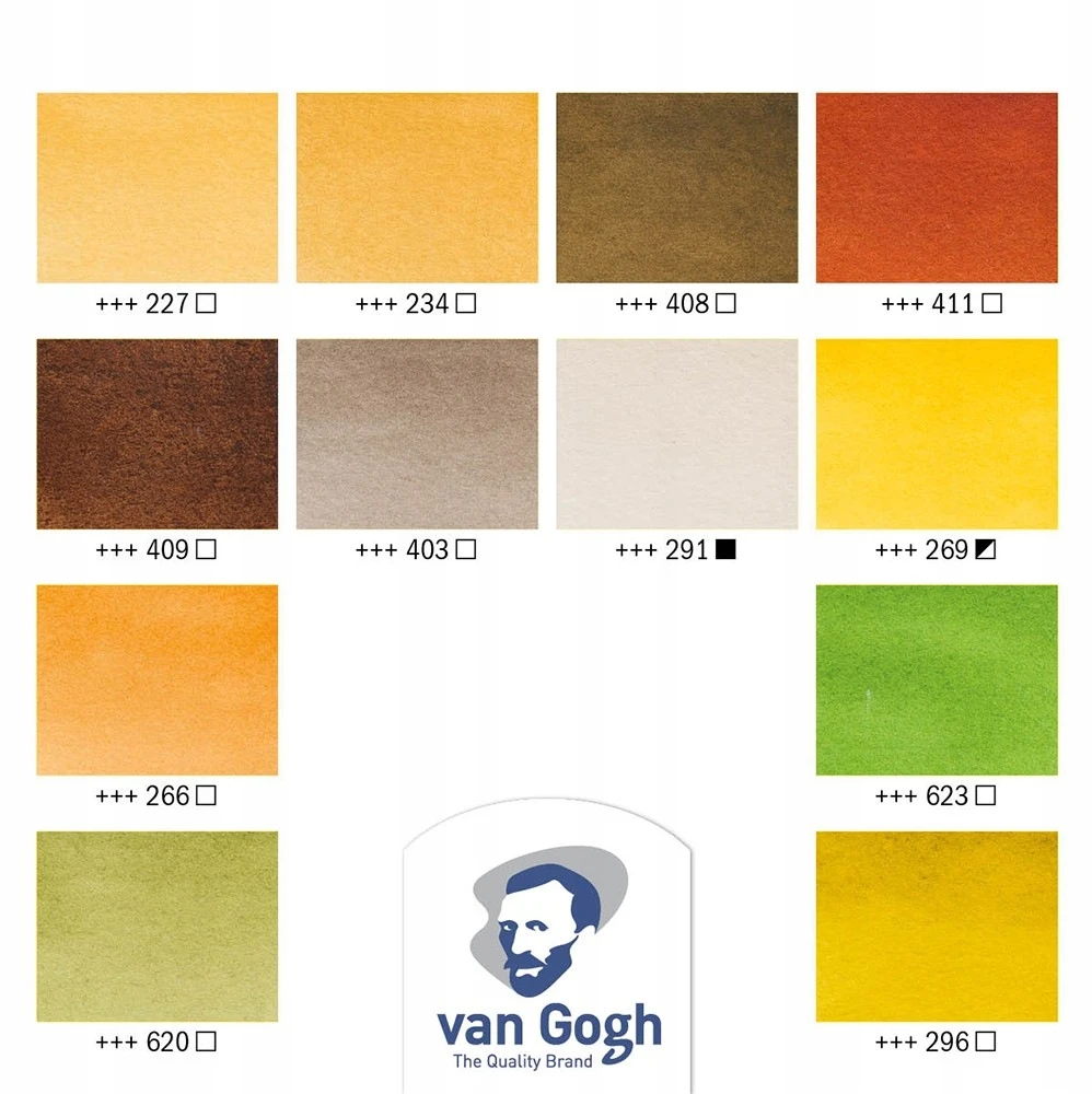 Van Gogh akvareliniai dažai Shades Of Nature, 12 pusiaučių