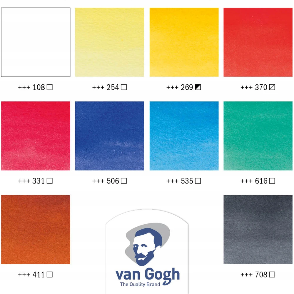 VAN GOGH akvarelinių dažų rinkinys 10 tūbelių po 10 ml