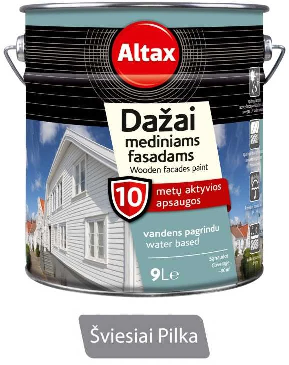 Altax Medienos Dažai 9,0l (Šviesiai pilka)