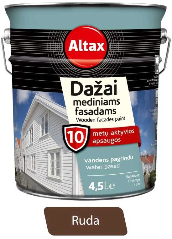 Altax Medienos Dažai 4,5l (Ruda)