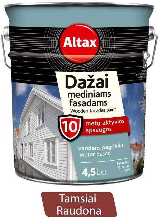 Altax Medienos Dažai 4,5l (Tamsiai raudona)