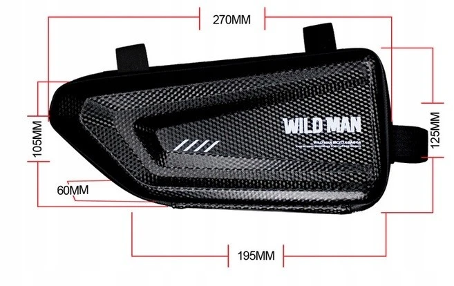 WILDMAN "E4" Juodas WATERPROOF BIKE BAG