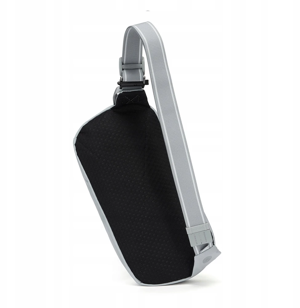 Vandeniui atspari nuo vagysčių apsaugota juosmens (sling) rankinė Pacsafe Metrosafe X Urban Sling, pilka, 5 l