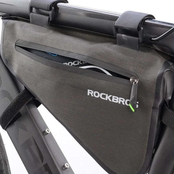 Vandeniui atspari trikampė dviračio rėmo tašė Rockbros As-017 5l