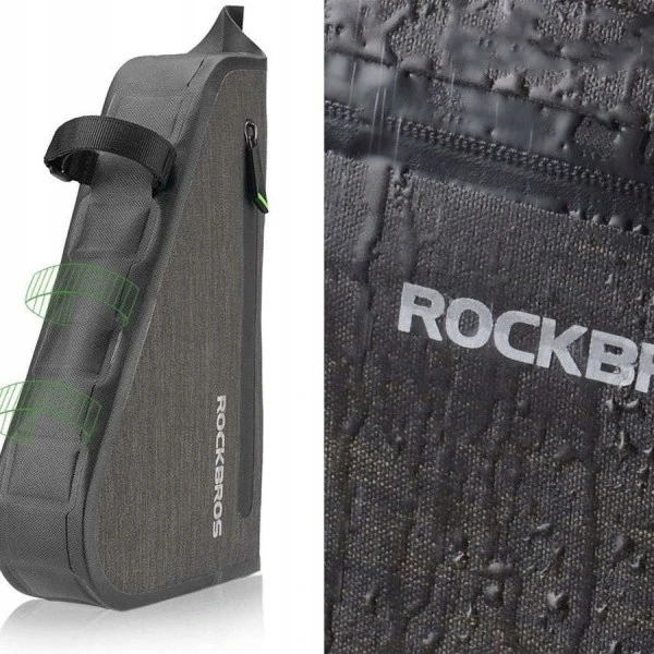 Vandeniui atspari trikampė dviračio rėmo tašė Rockbros As-017 5l