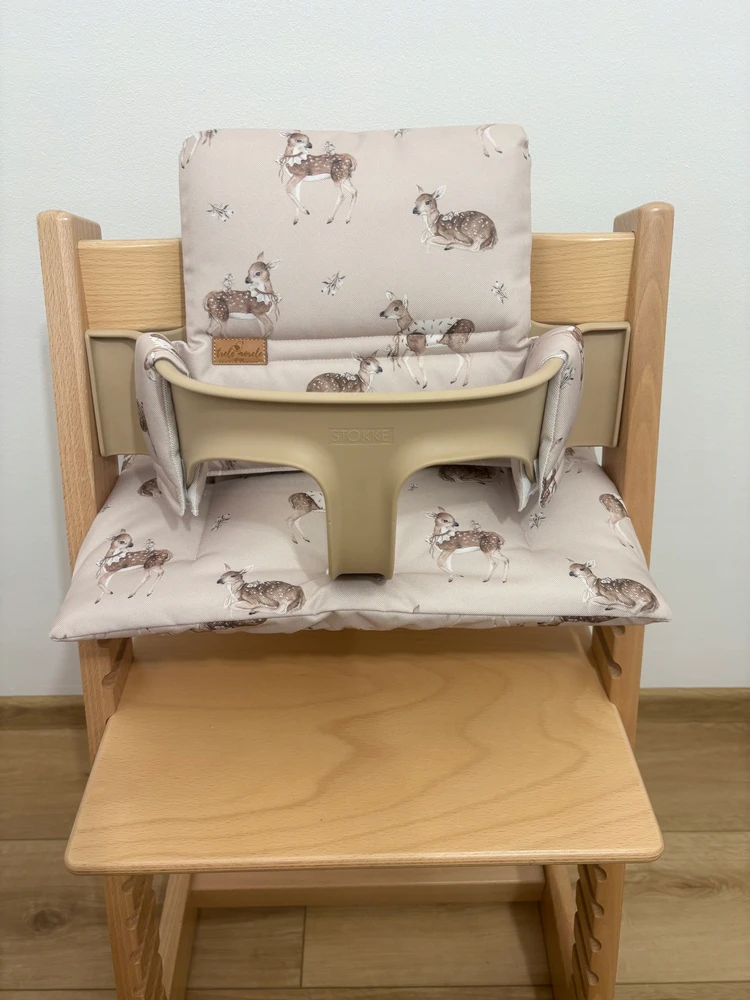 Vandeniui atsparios pagalvėlės Stokke Tripp Trapp 2in1 bambi elniams