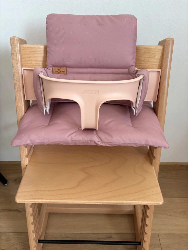 Vandeniui atsparios pagalvėlės Stokke Tripp Trapp 2in1, purvinos rožinės spalvos