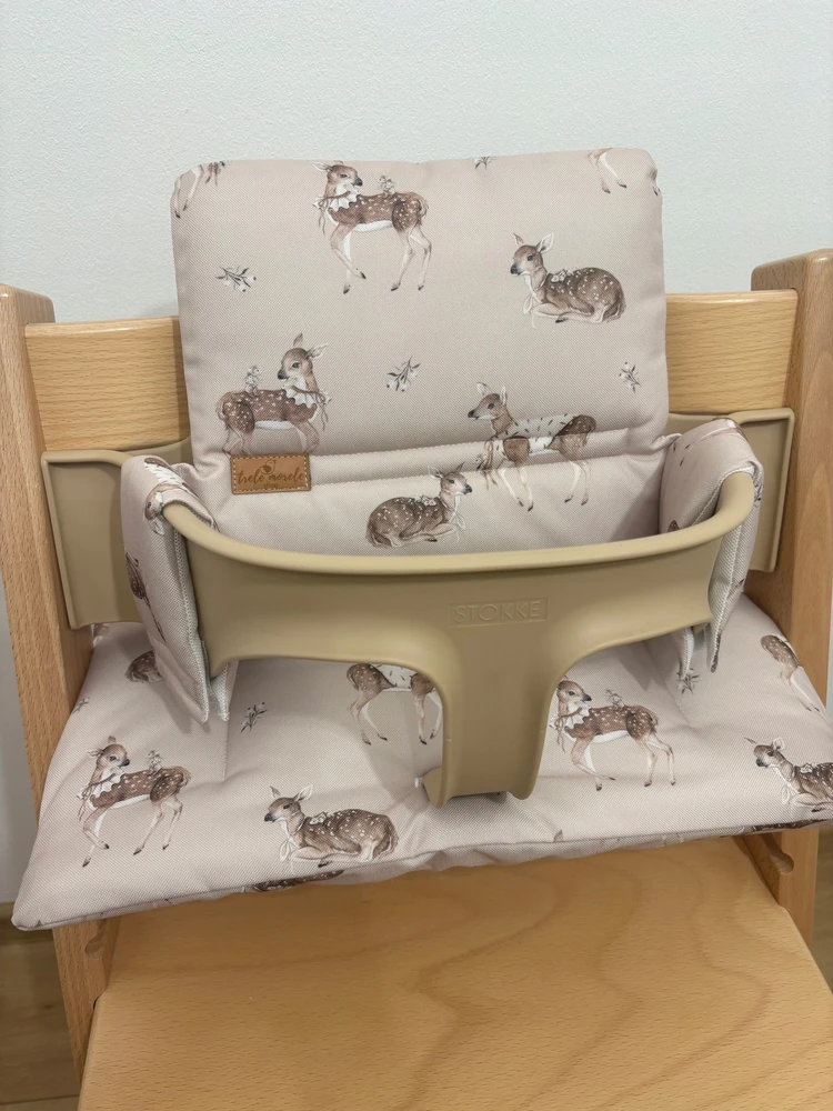 Vandeniui atsparios pagalvėlės Stokke Tripp Trapp 2in1 bambi elniams