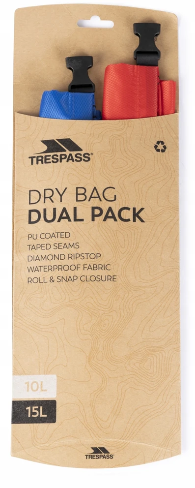 Vandeniui atsparus maišas Trespass Euphoria, 2 vnt