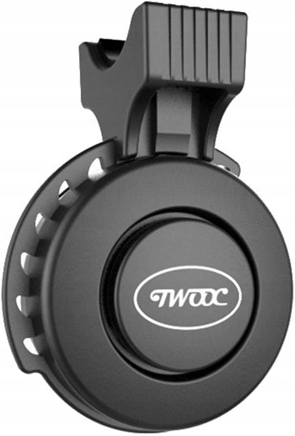 Vandeniui atsparus USB dviračių skambutis Twooc, juodas